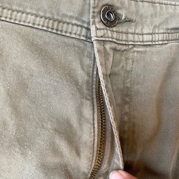 AG Adriano Goldschmied The Graduate Mens 40x28 Tailored Leg Stretch Olive Green - Picture 7 of 8